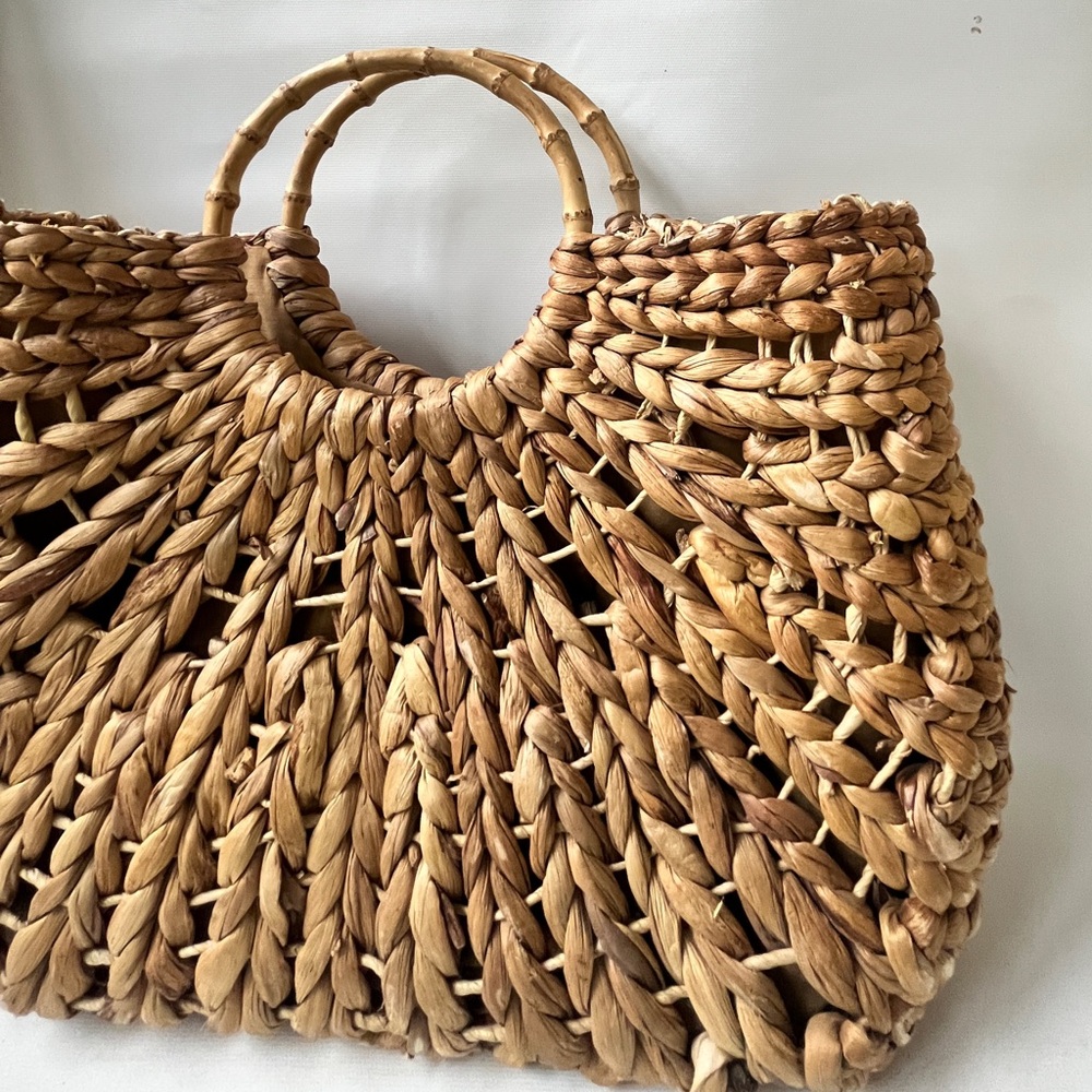 Trend hard to  find bag  Limited Ed. Handmade Bamboo  Wooden trendy classy all